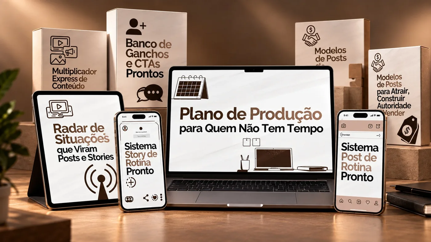 7 passos simples para transformar sua rotina em conteúdo que vende — Guia da Rotina que Vende